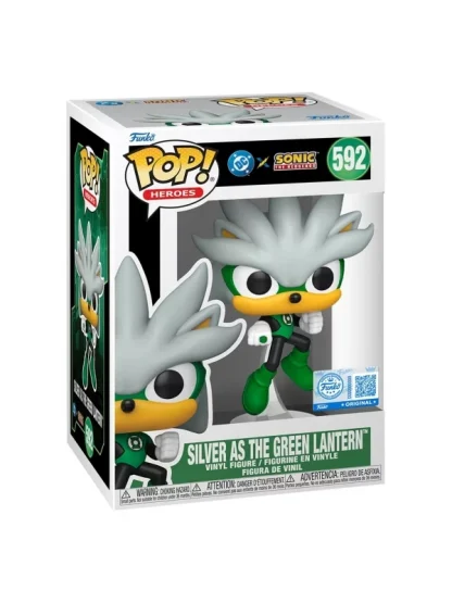 Figur Sonic the Hedghog - Silver as the Green Lantern (Funko POP! Heroes 592)