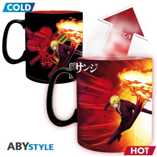 Tasse One Piece - Zoro & Sanji XL (Zaubertasse)