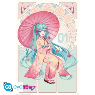Poster Vocaloid - Sakura Kimono