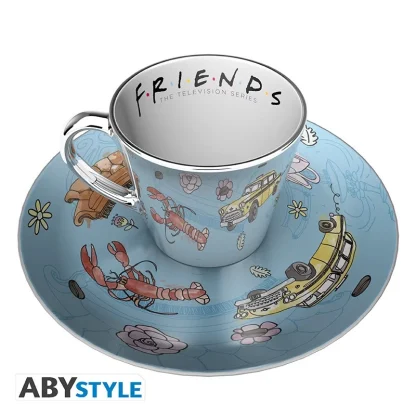Tasse mit Untertasse Friends - Pattern