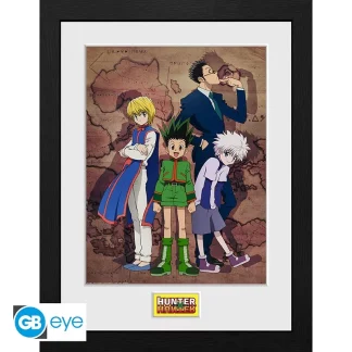 Gerahmtes Poster Hunter X Hunter - Key Art Map