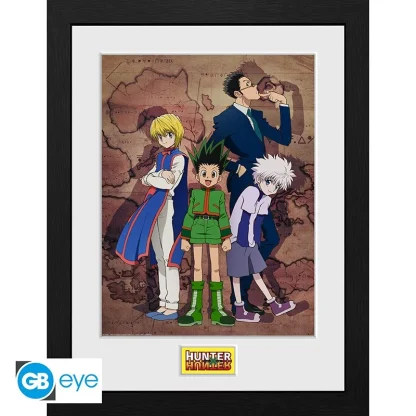 Gerahmtes Poster Hunter X Hunter - Key Art Map
