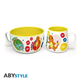 Frühstücksset Pokémon - Pikachu & Kanto Starters
