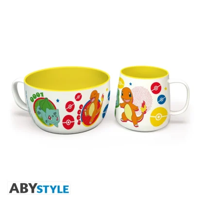 Frühstücksset Pokémon - Pikachu & Kanto Starters