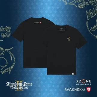 T-Shirt Kingdom Come: Deliverance II - Hase mit Warhorse-Wappen (Stickerei)