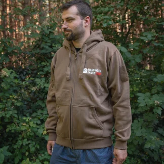 Hoodie Gray Zone Warfare - Logo (mit Reißverschluss)