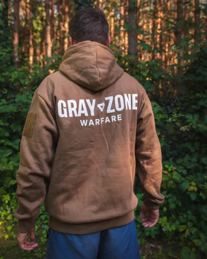 Hoodie Gray Zone Warfare - Logo (mit Reißverschluss) – Bild 2