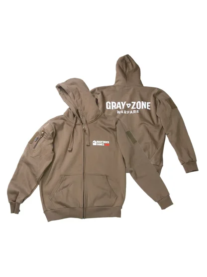 Hoodie Gray Zone Warfare - Logo (mit Reißverschluss) – Bild 7