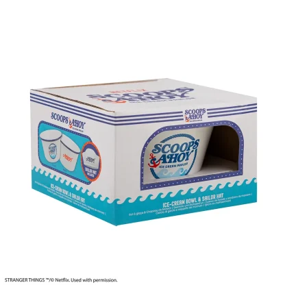 Geschenkset Stranger Things - Scoops Ahoy (Schüssel und Hut) – Bild 3
