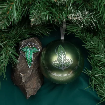 Weihnachtsschmuck Lord of the Rings - Lorien Leaf (mit Brosche im Inneren) – Bild 3
