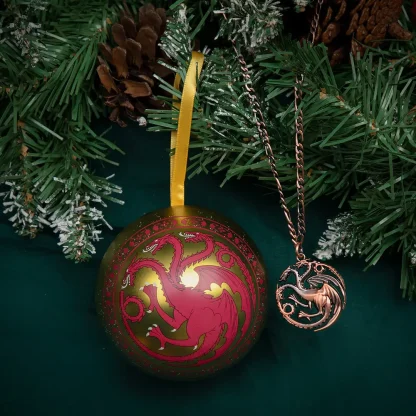 Weihnachtsschmuck Game of Thrones - Targaryen Dragon (mit Anhänger im Inneren) – Bild 4