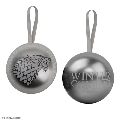 Weihnachtsschmuck Game of Thrones - Stark Direwolf (mit Anhänger im Inneren) – Bild 2