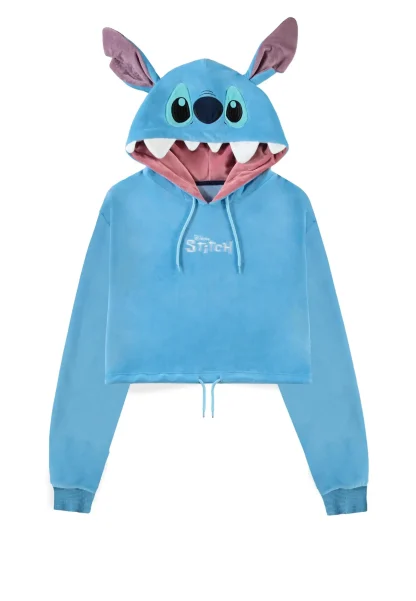 Hoodie Lilo & Stitch - Stitch Novelty Cropped Hoodie