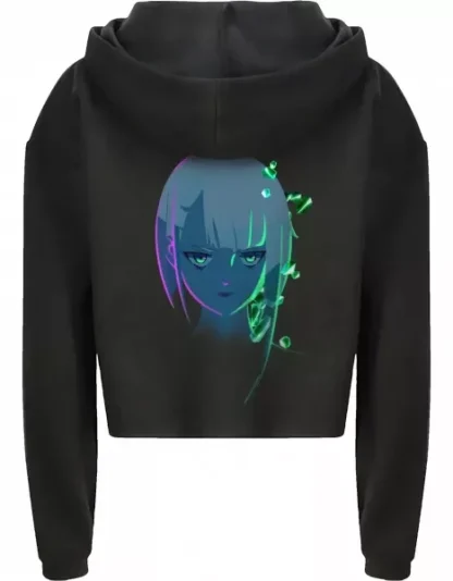 Damen-Hoodie Cyberpunk: Edgerunners - Neon Lucy Cropped – Bild 2