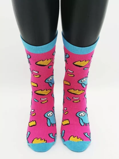 Socken - Hexagon Winner - rosablau