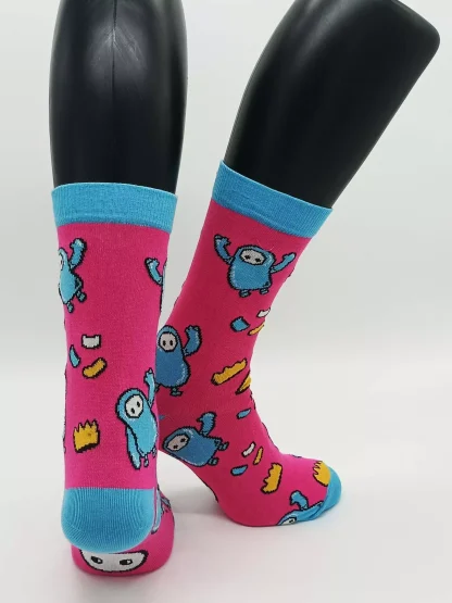 Socken - Hexagon Winner - rosablau – Bild 2