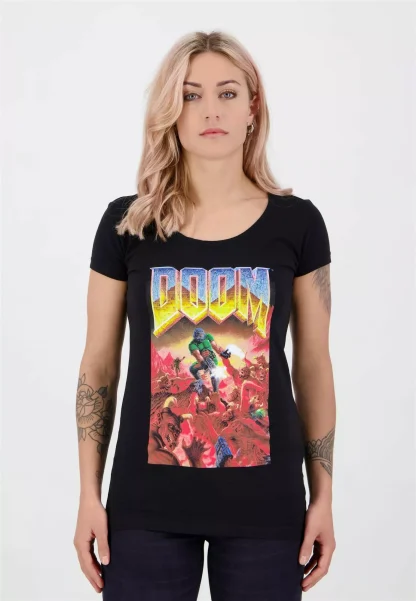 Damen-T-Shirt Doom - Cover Art – Bild 2